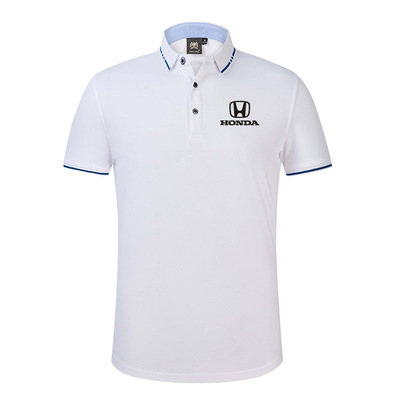 Polo Honda Homme 2022 Piqué De Coton Col Contrasté Regular Fit